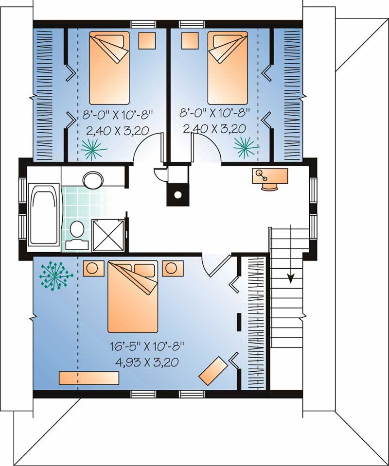 HOME PLAN SECOND LEVEL