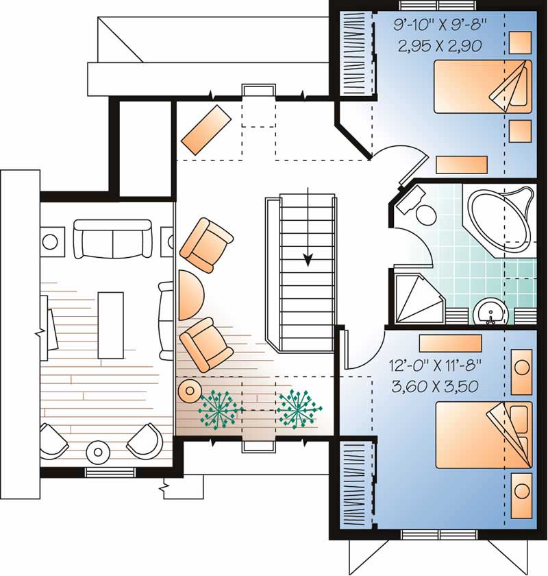 HOME PLAN SECOND LEVEL