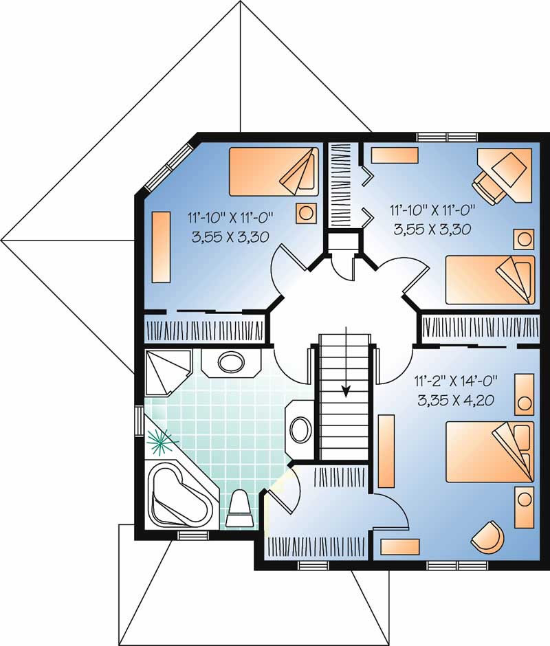 HOME PLAN SECOND LEVEL