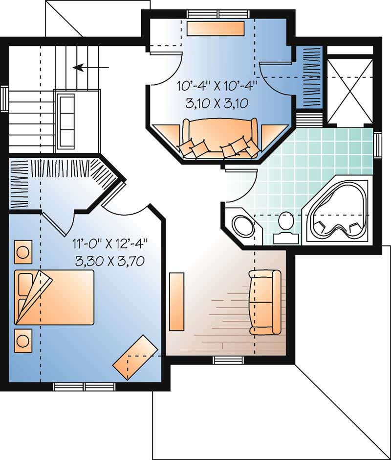 HOME PLAN SECOND LEVEL