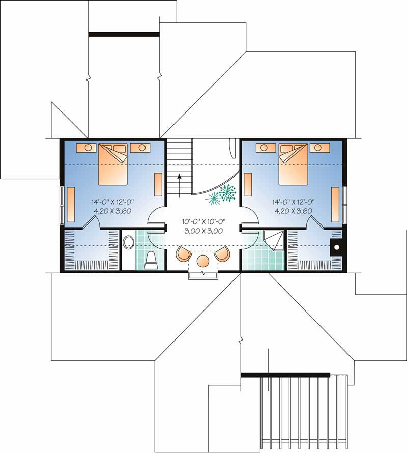 HOME PLAN SECOND LEVEL