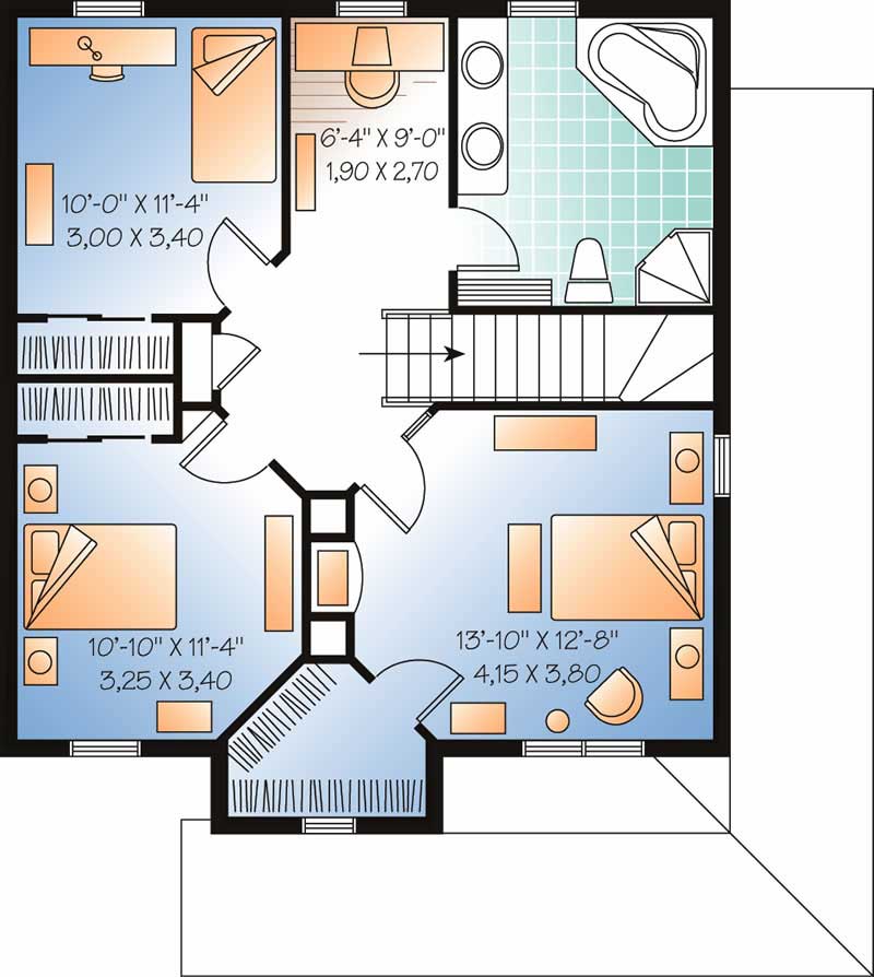 HOME PLAN SECOND LEVEL