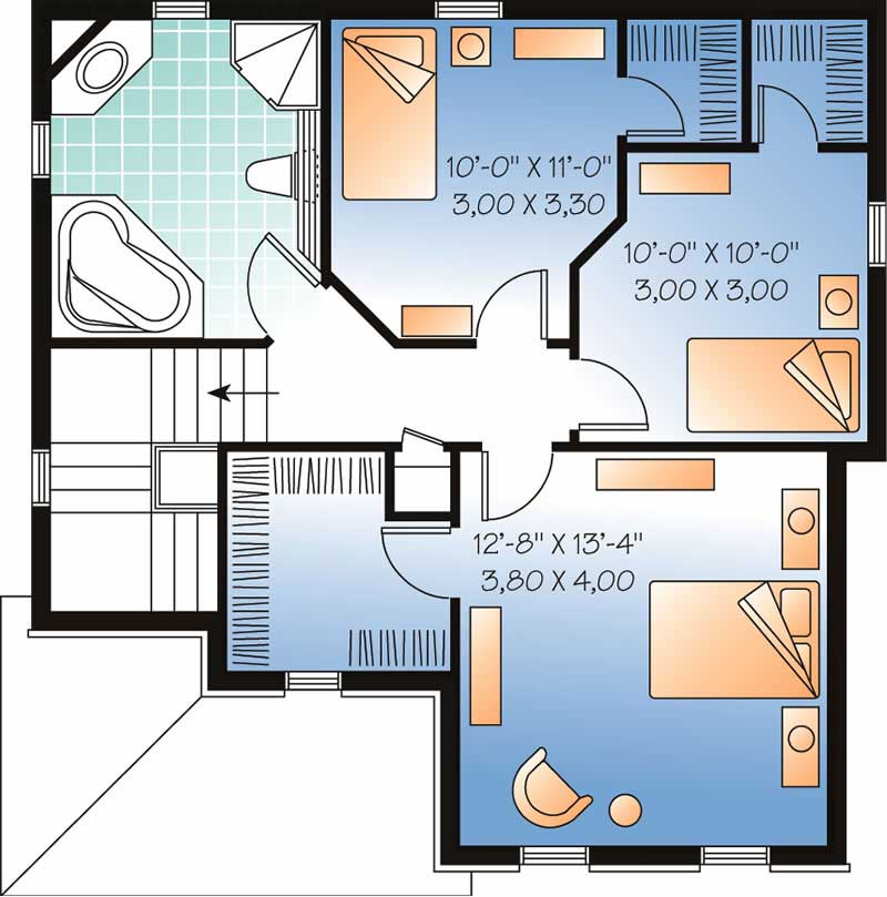 HOME PLAN SECOND LEVEL