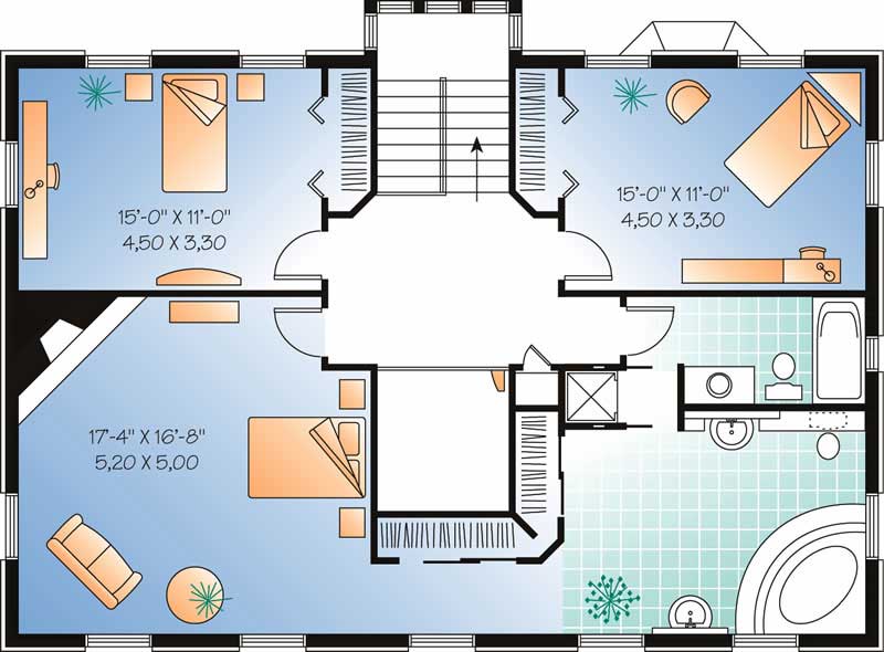 HOME PLAN SECOND LEVEL