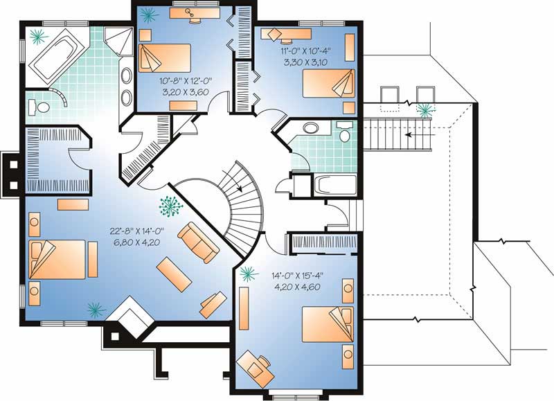 HOME PLAN SECOND ELEVATION