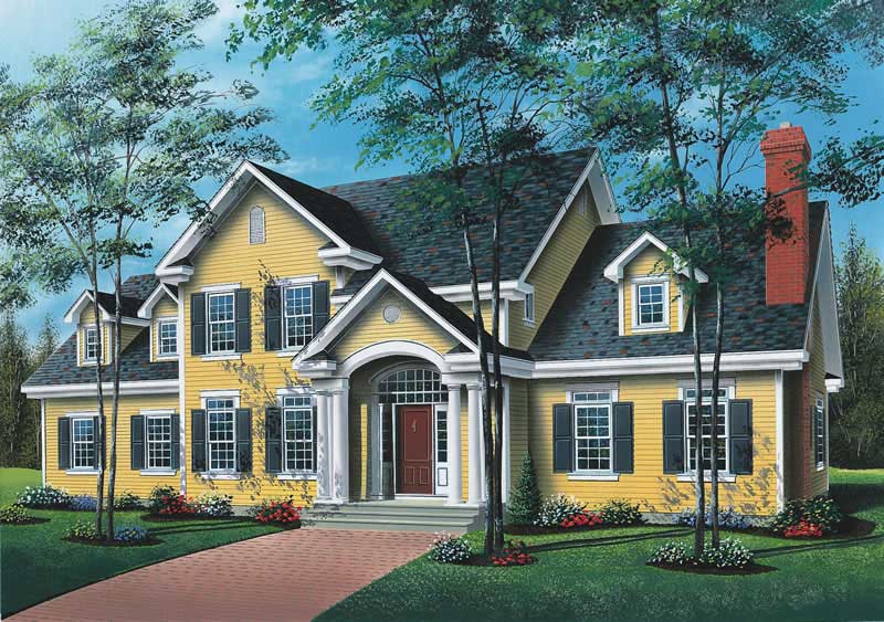 4-Bedroom, 4183 Sq Ft Luxury Home Plan - 126-1685 - Main Exterior