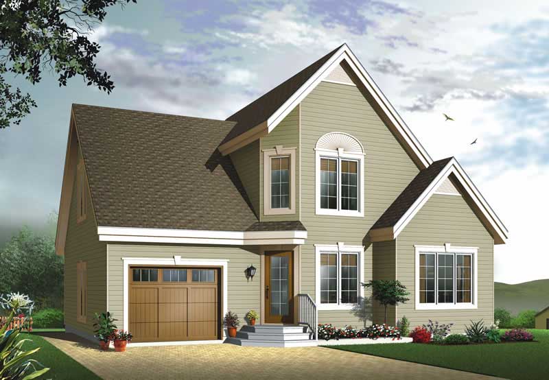 3-Bedroom, 1495 Sq Ft Country House Plan - 126-1687 - Front Exterior