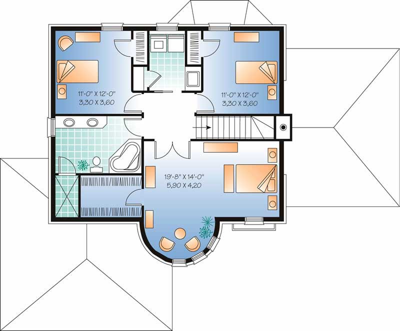 HOME PLAN SECOND LEVEL