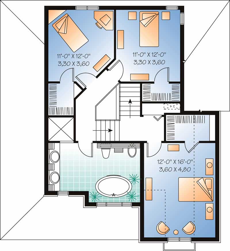 HOME PLAN SECOND LEVEL
