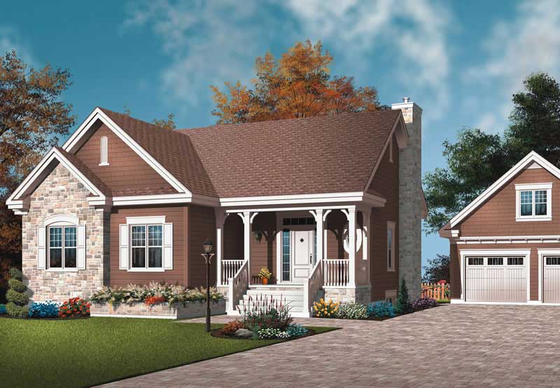 3-Bedroom, 1498 Sq Ft Ranch Home Plan - 126-1783 - Main Exterior