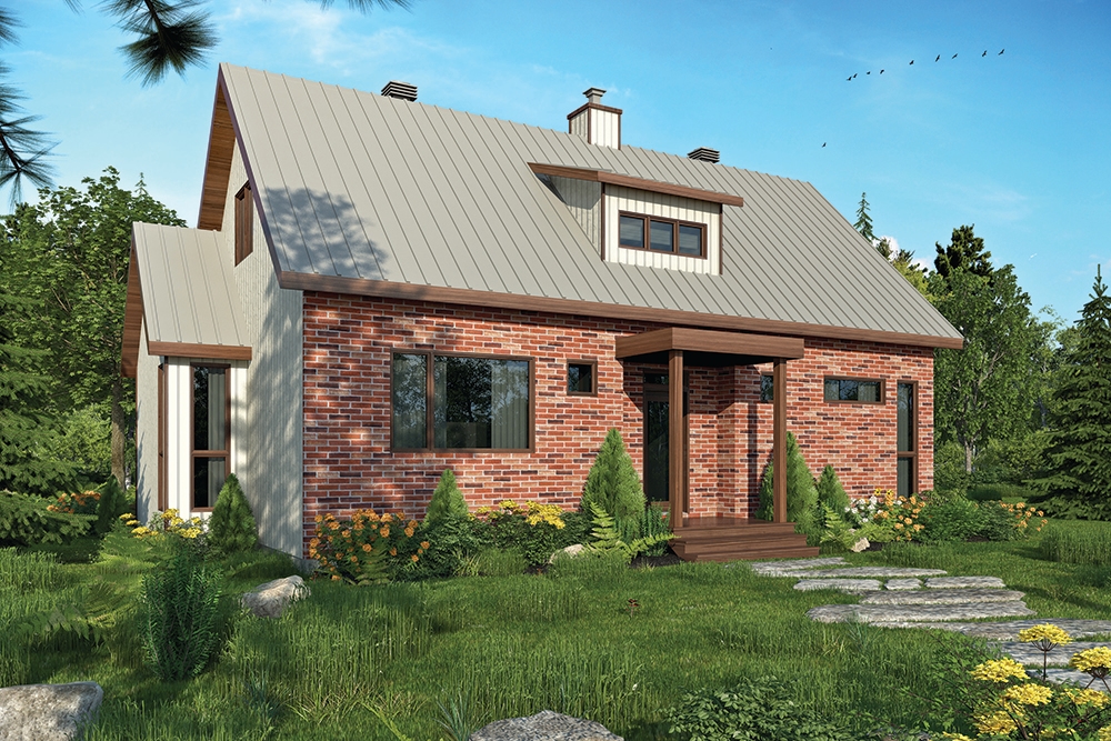 3-Bedroom, 1587 Sq Ft Transitional House - Plan #126-1833 - Front Exterior