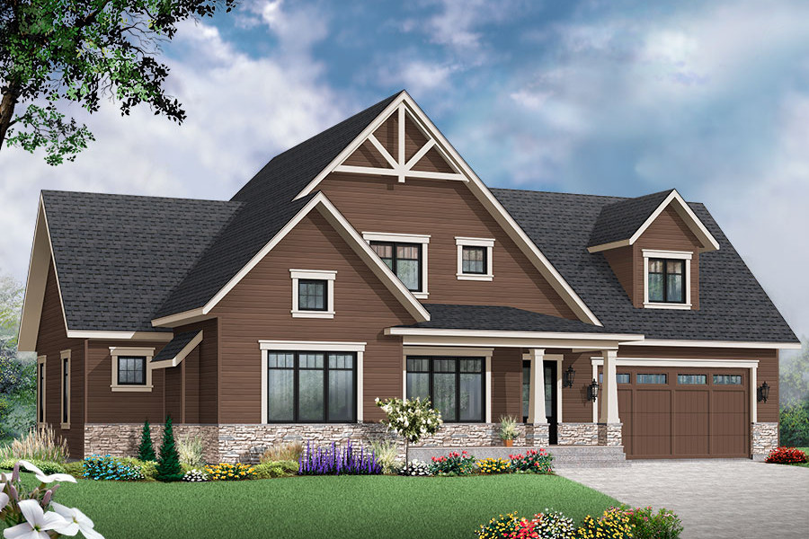3-Bedroom, 1845 Sq Ft Craftsman House - Plan #126-1877 - Front Exterior