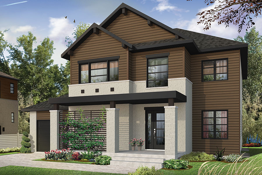 4-Bedroom, 2038 Sq Ft Colonial House Plan - 126-1882 - Front Exterior