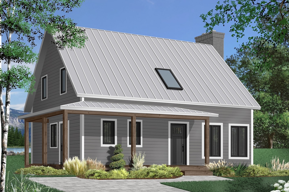 3-Bedroom, 1772 Sq Ft Country House Plan - 126-1909 - Front Exterior