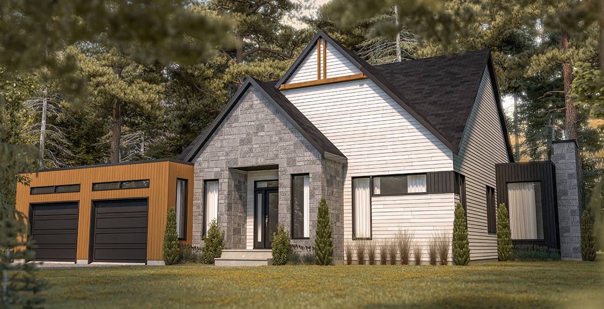 3-Bedroom, 1678 Sq Ft Contemporary Home - Plan #126-1981 - Main Exterior