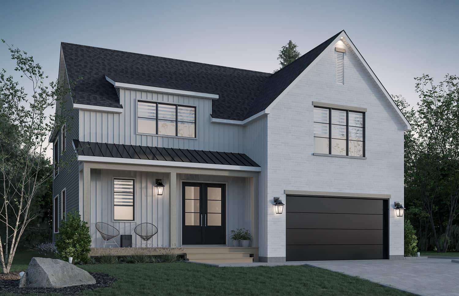 3-Bedroom, 2219 Sq Ft Farmhouse House Plan - 126-2011 - Front Exterior