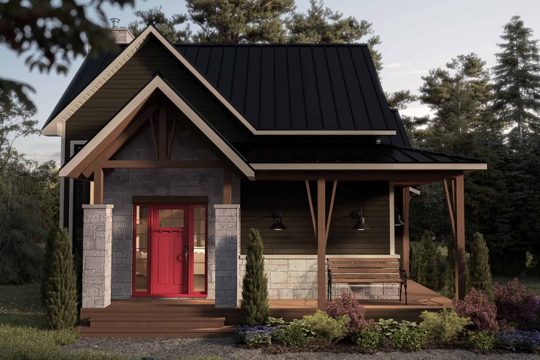 3-Bedroom, 2122 Sq Ft Craftsman House Plan - 126-2017 - Front Exterior