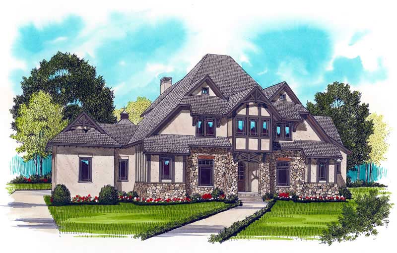 4-Bedroom, 4334 Sq Ft Craftsman Home Plan - 127-1010 - Main Exterior