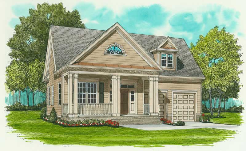 3-Bedroom, 1728 Sq Ft Farmhouse House Plan - 127-1031 - Front Exterior