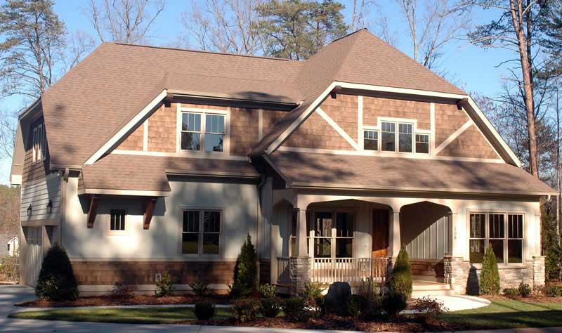 4-Bedroom, 3134 Sq Ft Craftsman House Plan - 127-1032 - Front Exterior