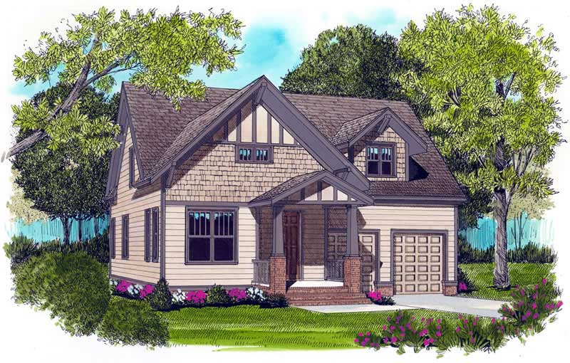 3-Bedroom, 2021 Sq Ft Craftsman House Plan - 127-1048 - Front Exterior
