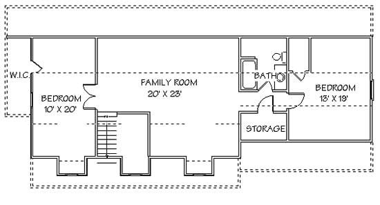 Second Story Floor Plan