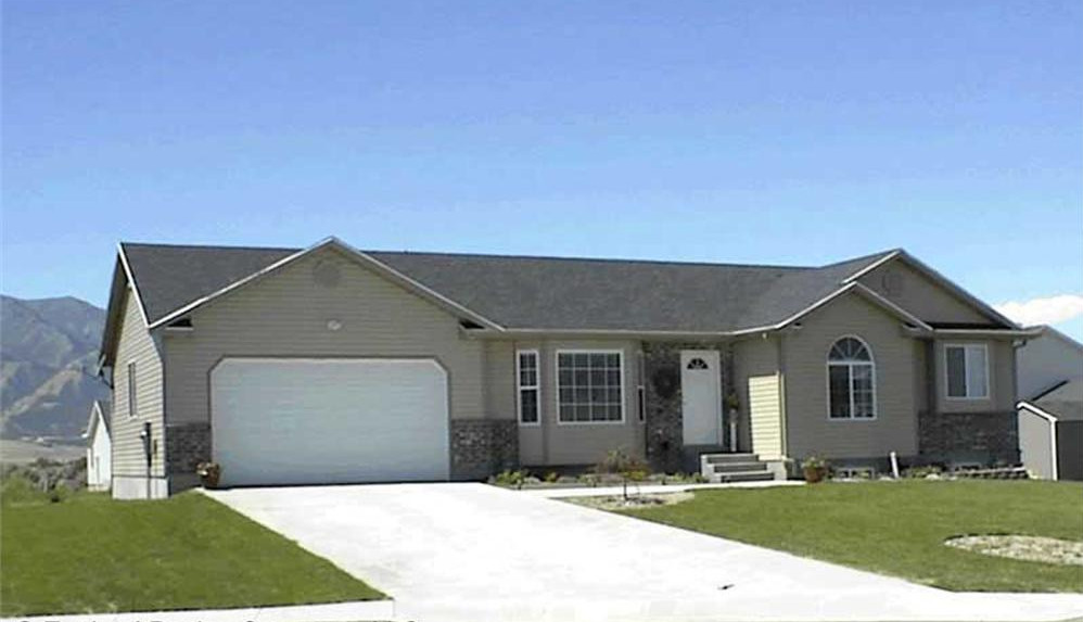 3-Bedroom, 1248 Sq Ft Contemporary Home Plan - 129-1026 - Main Exterior