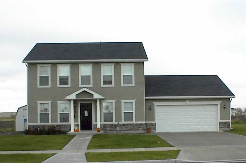 3-Bedroom, 1624 Sq Ft Colonial Home Plan - 129-1033 - Main Exterior