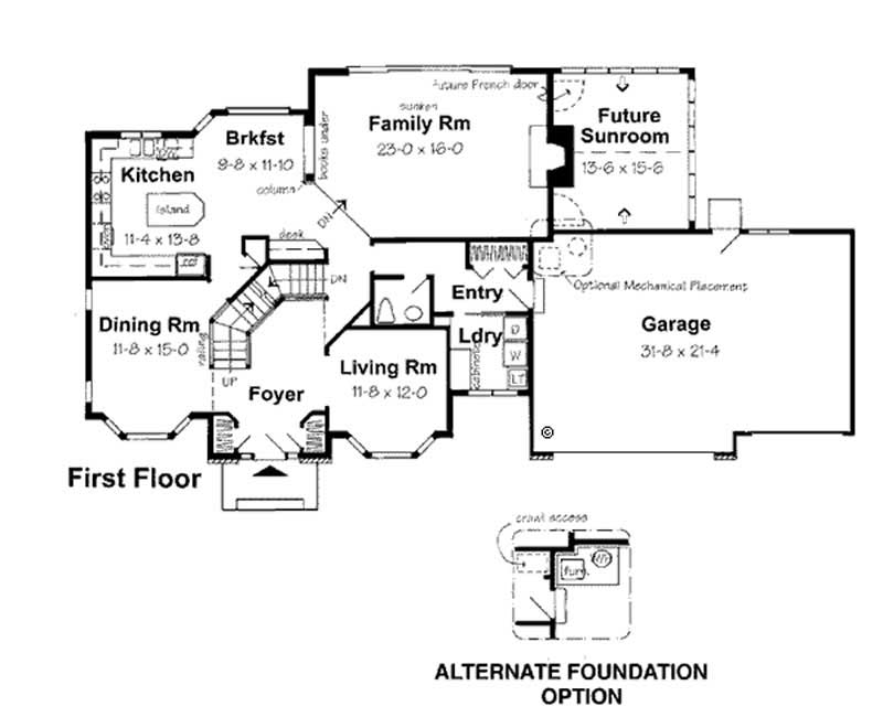 MAIN LEVEL FLOOR PLAN
