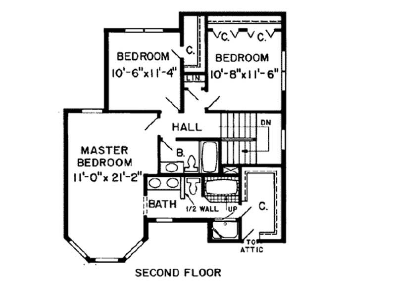 SECOND LEVEL FLOOR PLAN