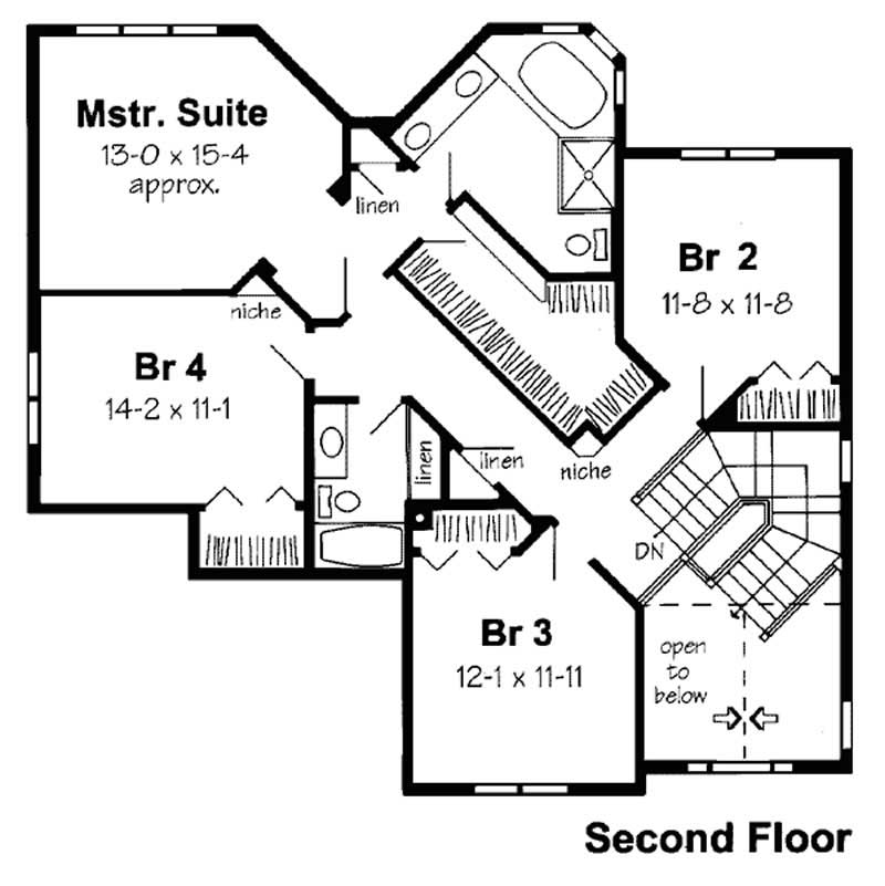 SECOND LEVEL FLOOR PLAN
