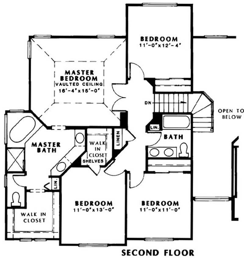 SECOND LEVEL FLOOR PLAN