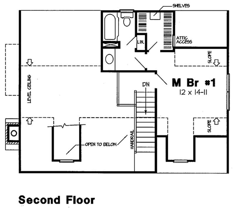 SECOND LEVEL FLOOR PLAN