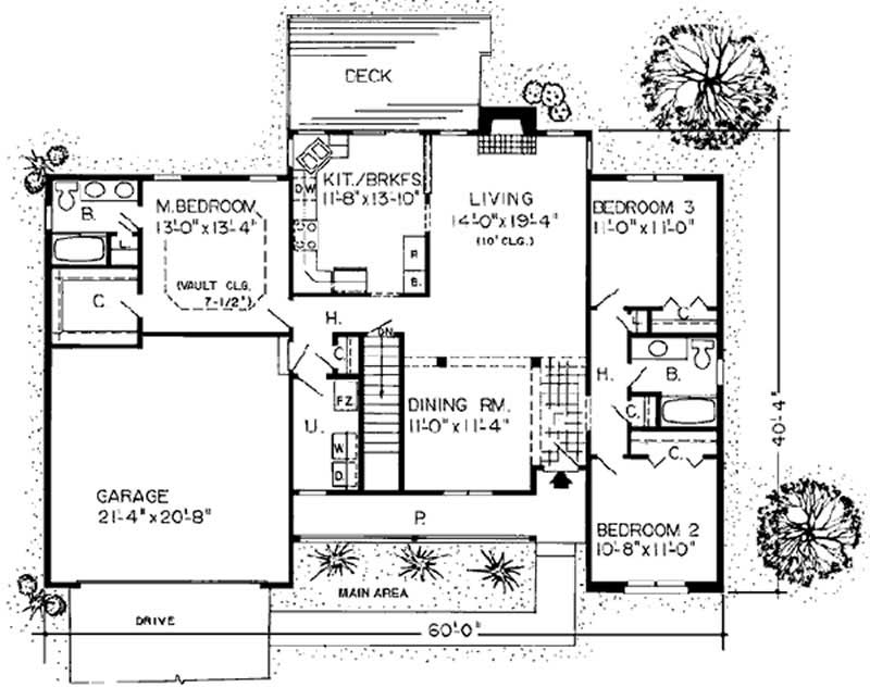 MAIN LEVEL FLOOR PLAN