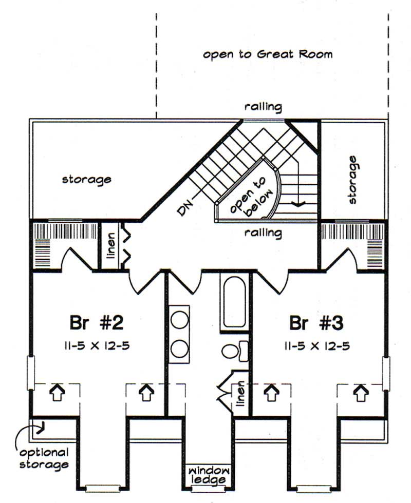 SECOND LEVEL FLOOR PLAN