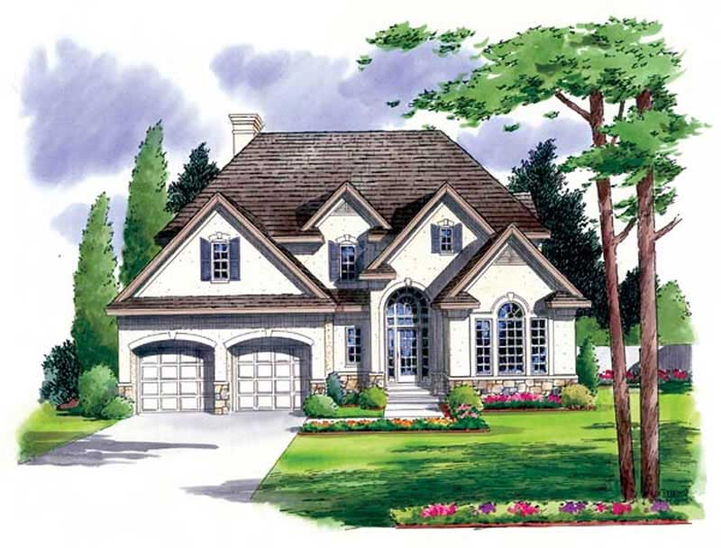 3-Bedroom, 2578 Sq Ft European House Plan - 131-1027 - Front Exterior