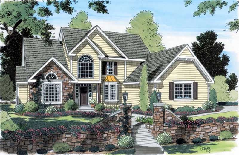 4-Bedroom, 2859 Sq Ft Ranch Home Plan - 131-1032 - Main Exterior