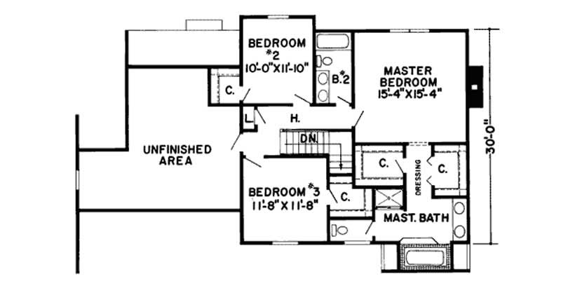 SECOND LEVEL FLOOR PLAN
