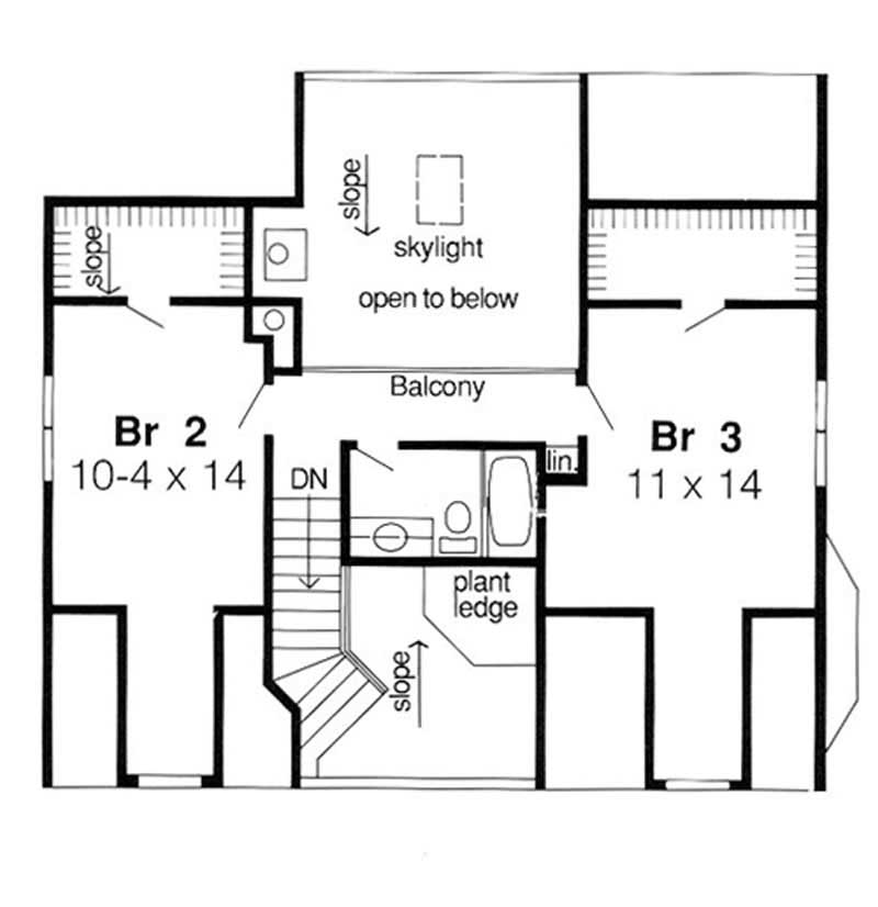 SECOND LEVEL FLOOR PLAN