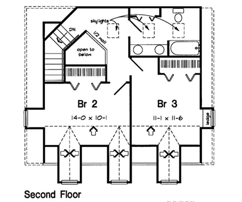 SECOND LEVEL FLOOR PLAN