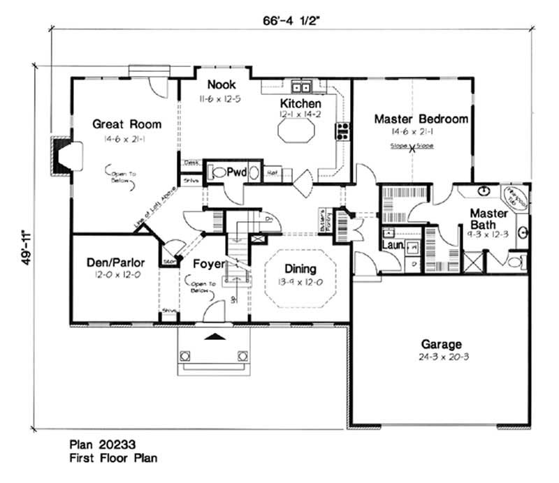 MAIN LEVEL FLOOR PLAN