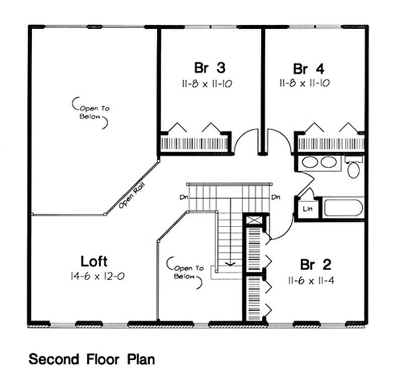 SECOND LEVEL FLOOR PLAN