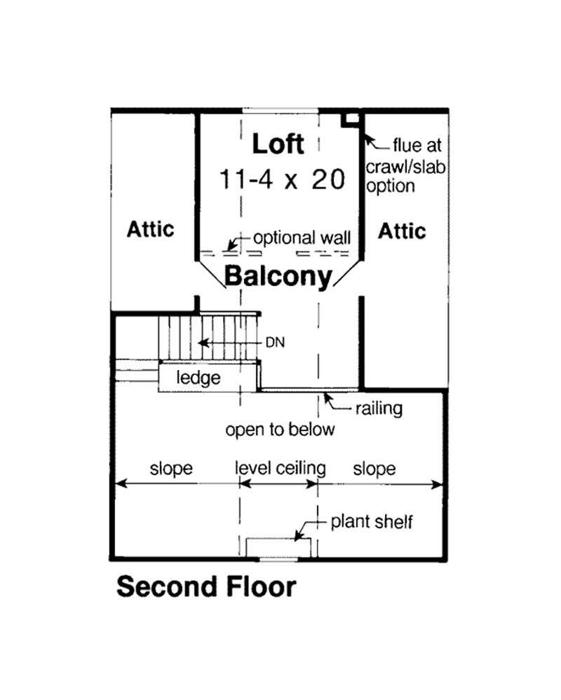 SECOND LEVEL FLOOR PLAN
