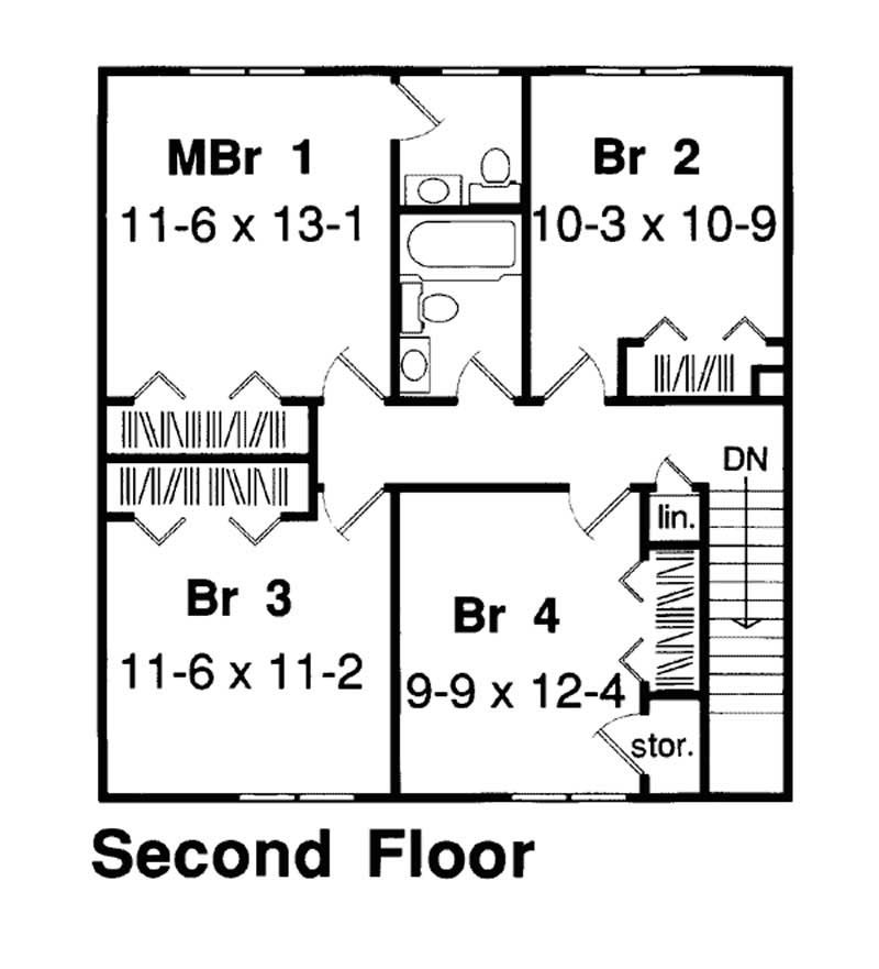 SECOND LEVEL FLOOR PLAN