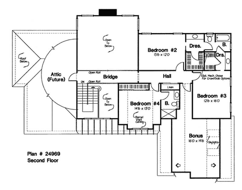 SECOND LEVEL FLOOR PLAN