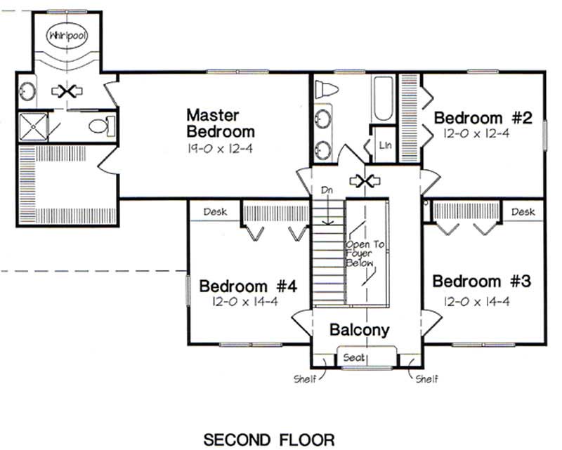 SECOND LEVEL FLOOR PLAN