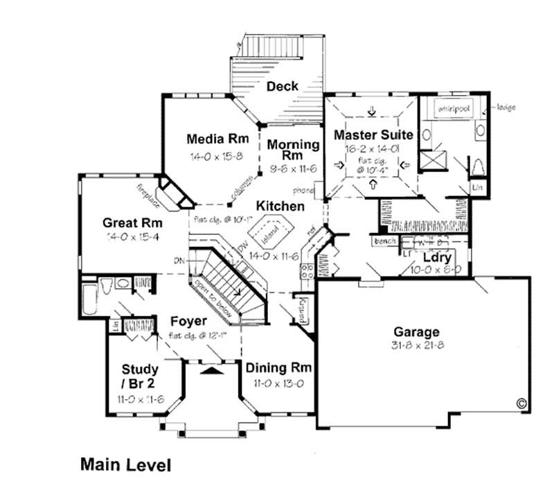 MAIN LEVEL FLOOR PLAN