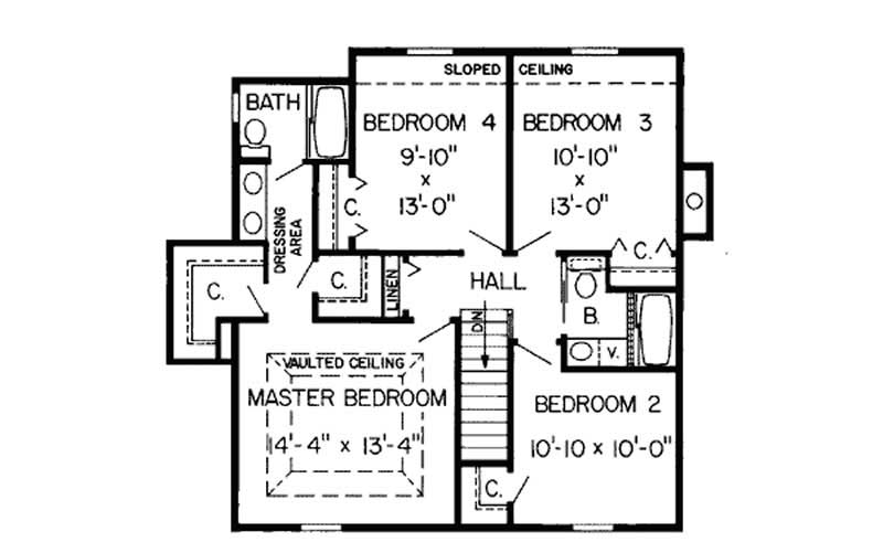 SECOND LEVEL FLOOR PLAN