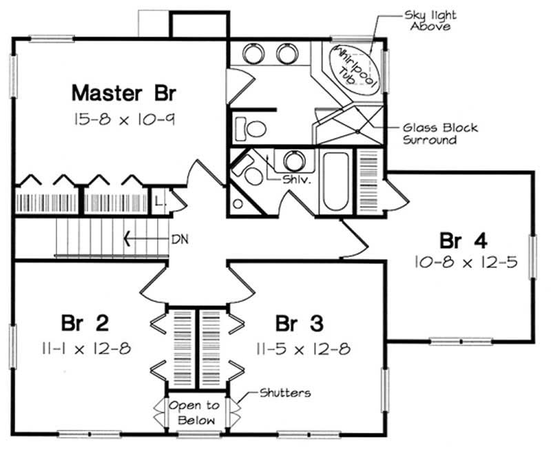 SECOND LEVEL FLOOR PLAN