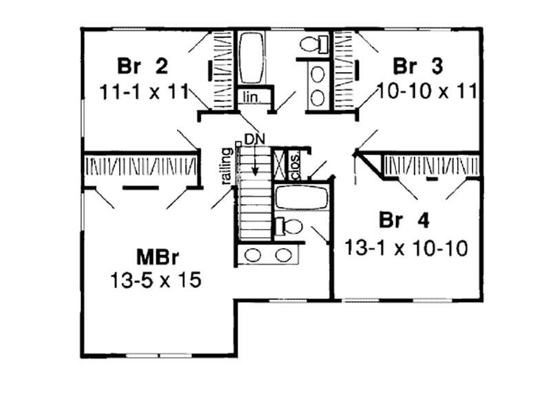 SECOND LEVEL FLOOR PLAN